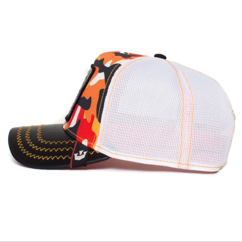 NIB Limited Edition Goorin Brothers “Hotshot” Snow Leopard Trucker Hat - Picture 3 of 7